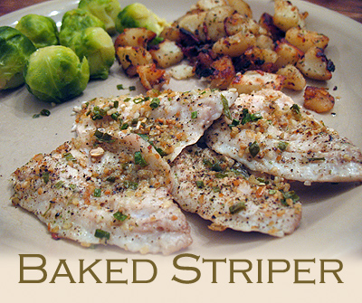 Baked Striper