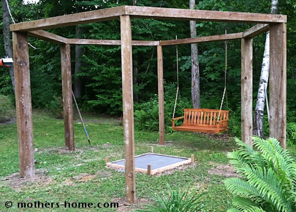 Fire Pit Swing Set As Seen On Pinterest Mother S Home