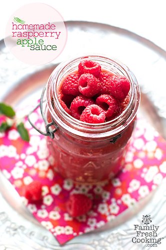 Homemade Raspberry Applesauce