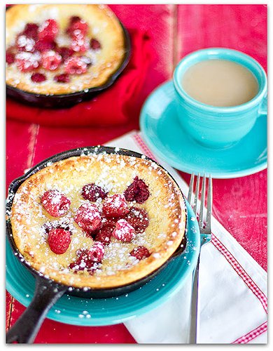 Raspberry Dutch Babies 