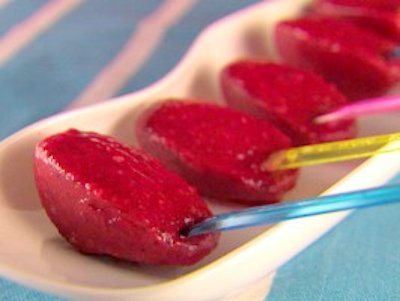 Raspberry Italian Ice Pops