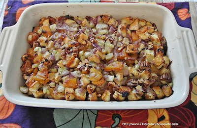 Celery Apricot and Pecan Stuffing