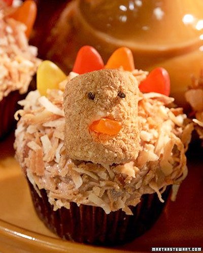 Coconut Turkey Cupcakes