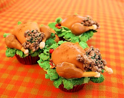 Stuffed Turkey Cupcake