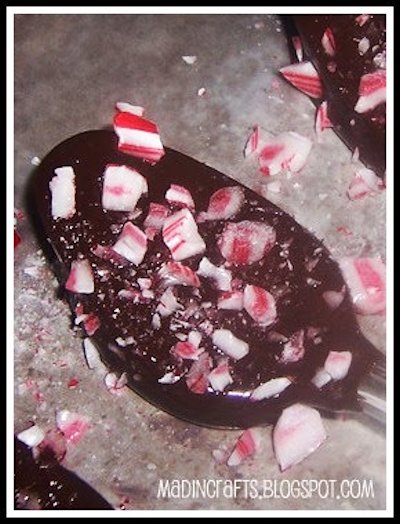 Chocolate Peppermint Stirring Spoons