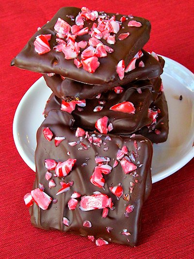 Chocolate- Dipped Candy Cane Grahams