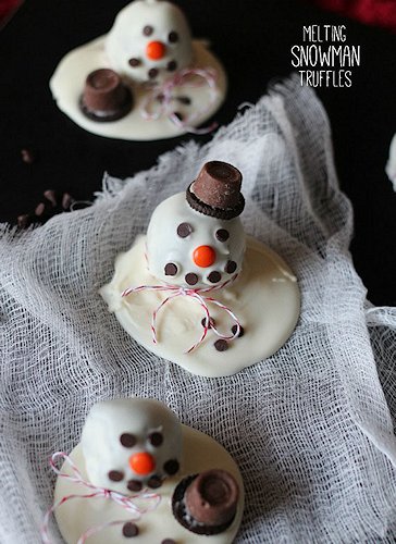 Melted Snowman Cake Balls