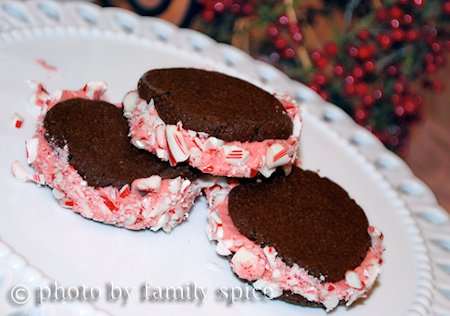 Chocolate Candy Cane Cookies