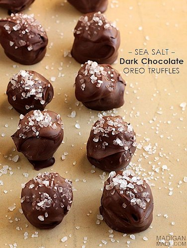  Dark Chocolate and Sea Salt Cookie Balls