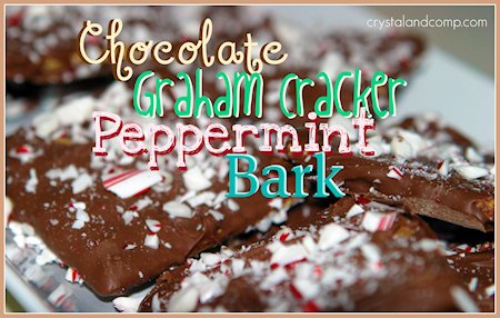 Chocolate Graham Cracker Peppermint Bark