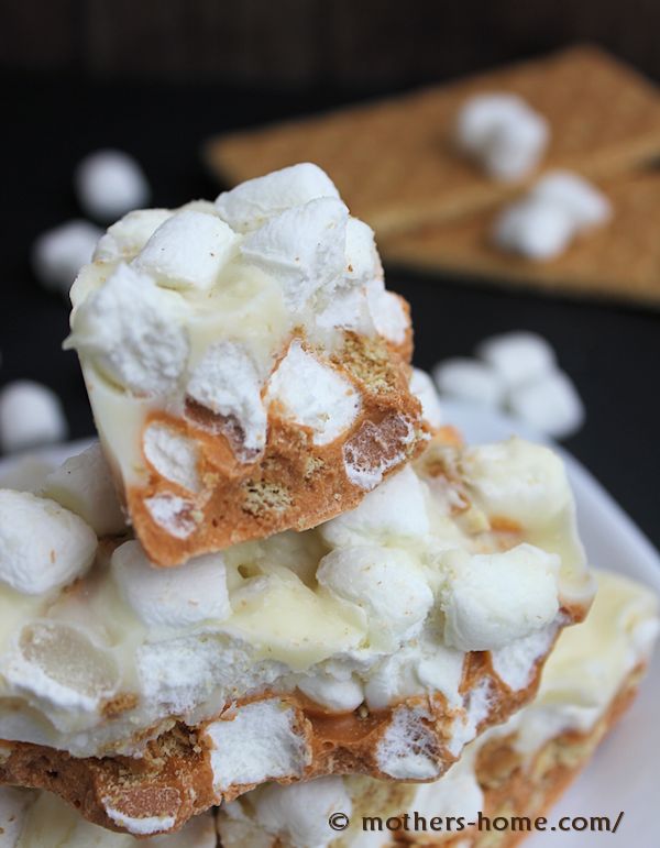 homemade butterscotch smores candy