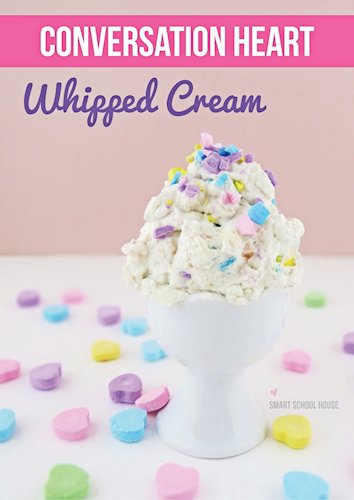 Conversation Heart Whipped Cream Recipe