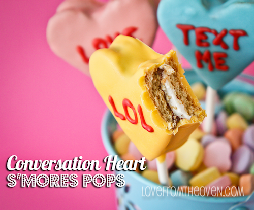 Conversation Heart S’mores Pops Recipes