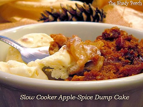 Slow Cooker Apple-Spice Dump Cake Recipe