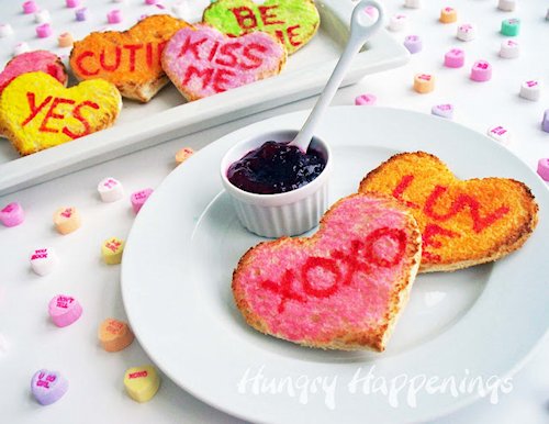 Conversation Heart Toast Recipe