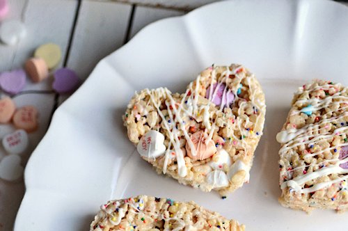 Conversation heart Rice Krispies Recipe