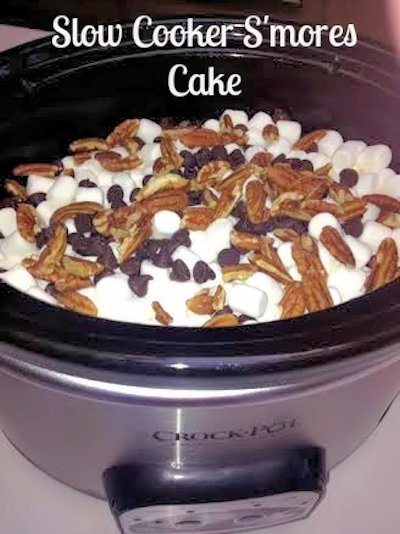 Slow Cooker S'mores Cake Recipe