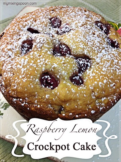 Raspberry Lemon Crockpot Cake Recipe