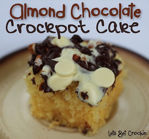 Almond Chocolate Crockpot Cake