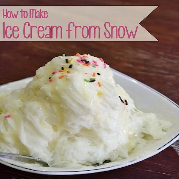 How to Make Snow Ice Cream