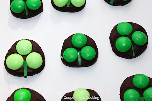 Dark Chocolate Shamrock Candies