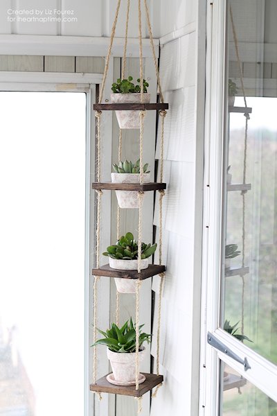  DIY Vertical Plant Hanger