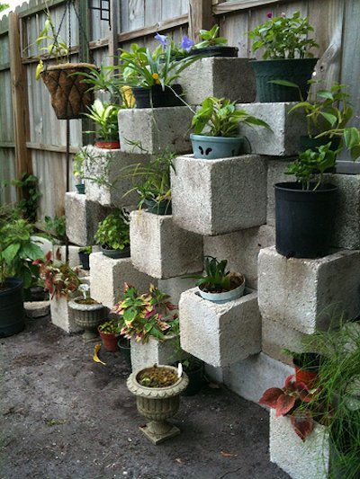 Cinder Block Planters