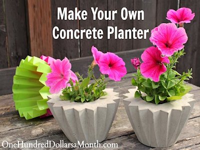 Make Your Own Concrete Planters