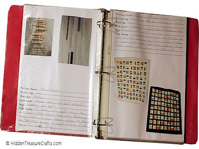 make a journal to keep track of quilts