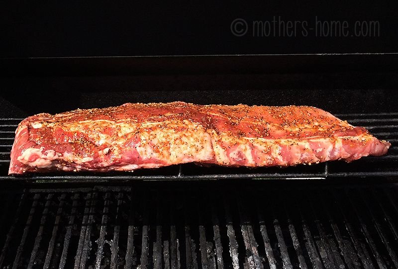 Grilling ribs