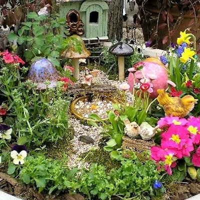 Fairy Garden in a Planter