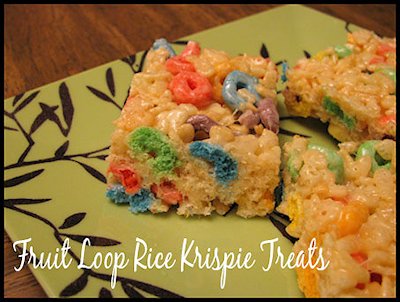 Fruit Loop Rice Krispie Treats