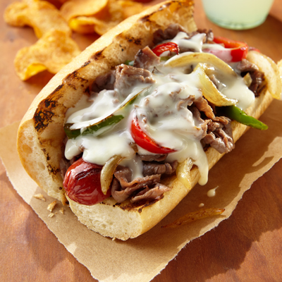 Philly Cheesesteak Hot Dogs