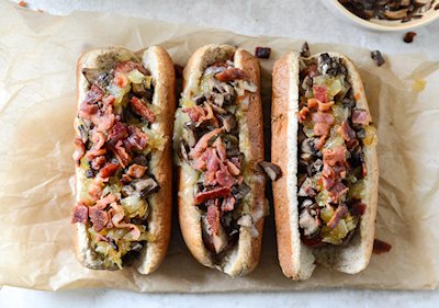 Loaded Cheddar Hot Dogs