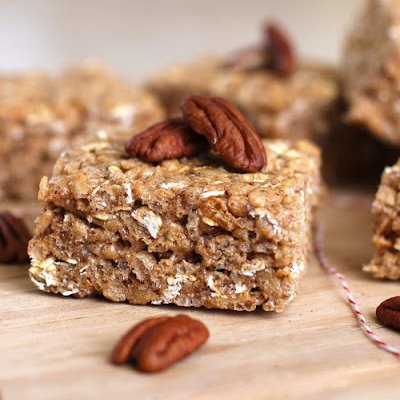 Maple Butter Pecan Krispy Treats