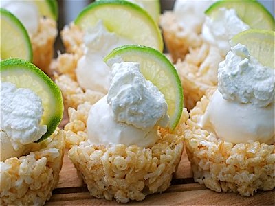 Coconut Lime Rice Krispie Coolers