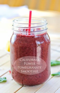 California Power Pomegranate Smoothie