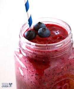 Brain Power Blueberry Avocado Smoothie