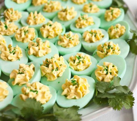 St. Patrick's Day Deviled Eggs