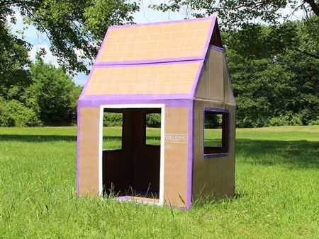 Make a Weatherproof Cardboard Box Fort