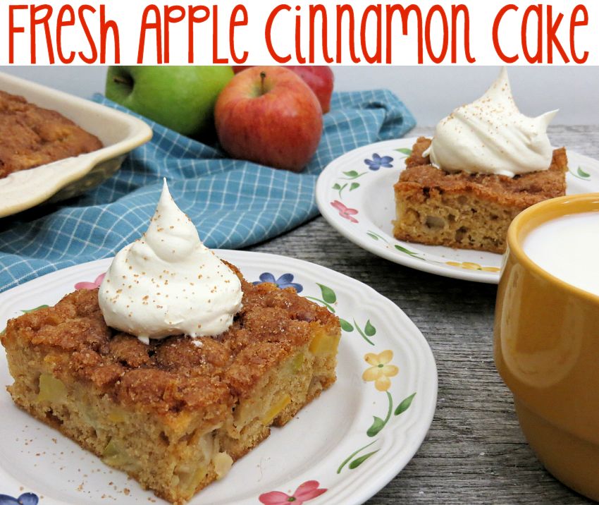 Fresh Apple Cinnamon Cake Recipe