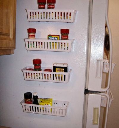 Magnetic Spice Rack For Refrigerator