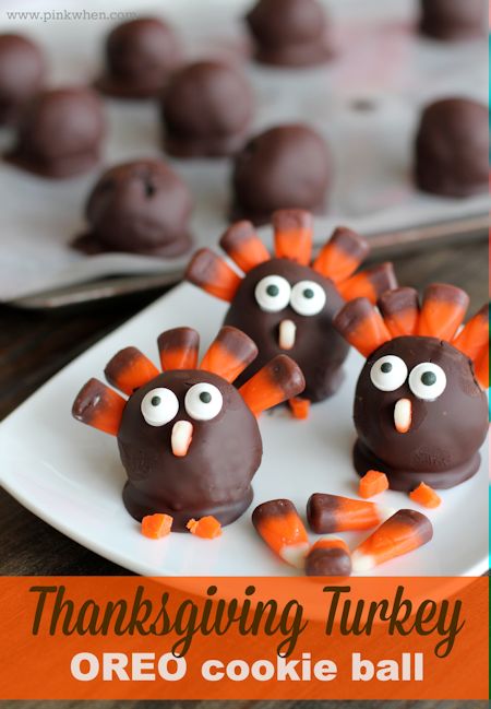 Thanksgiving Turkey OREO Cookie Balls