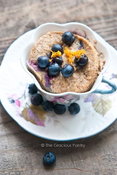 Blueberry Lemon Mug Cake