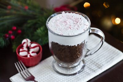 5 Minute Chocolate Peppermint Mug Cake