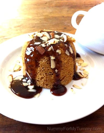 Caramel Almond Mug Cake