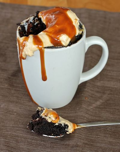 Chocolate Peanut Butter Mug Cake