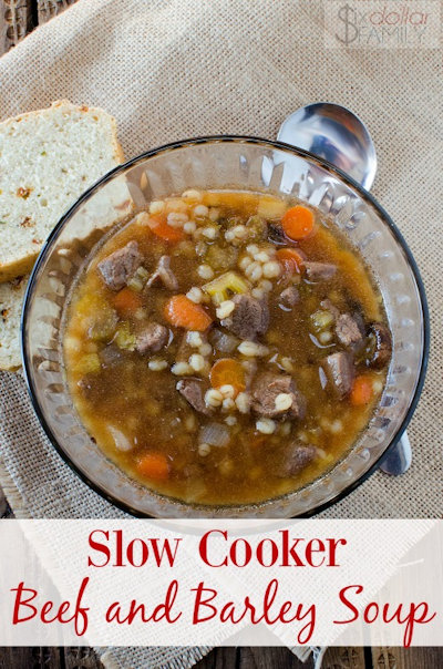 Slow Cooker Beef and Barley Soup Recipe