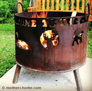 Fire Pit Swing Set {as seen on Pinterest} | Mother's Home