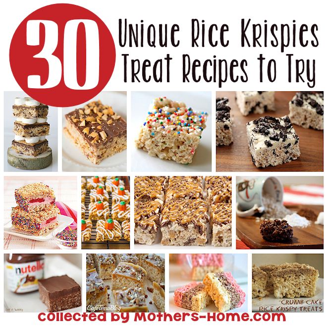 30 Unique Rice Krispies Treats Recipes | Mother's Home